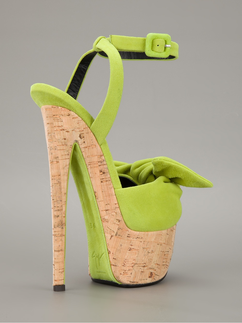 giuseppe zanotti green heels