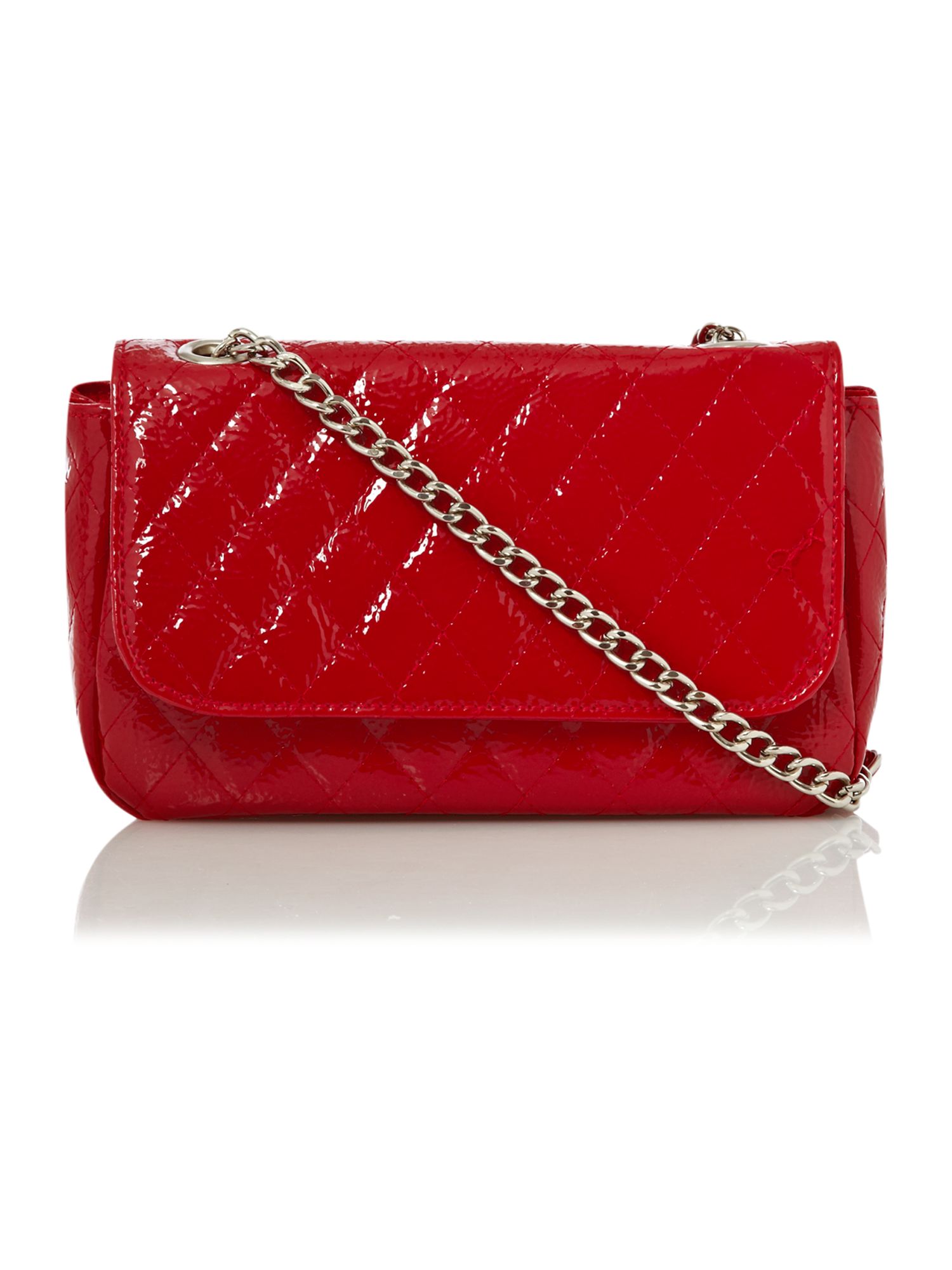 Kenneth Cole Reaction Quilted Chain Crossbody Bag in Red | Lyst