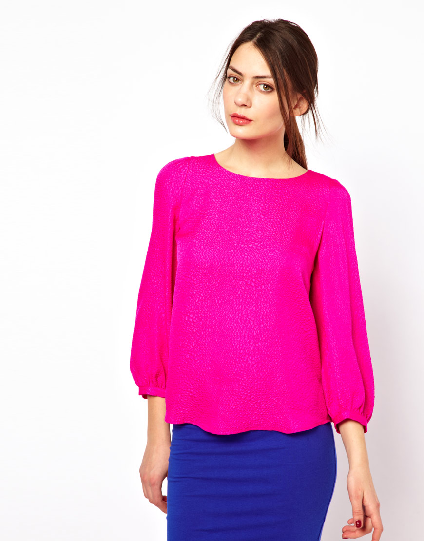 Lyst See by chloé Silk Shell Top in Pink