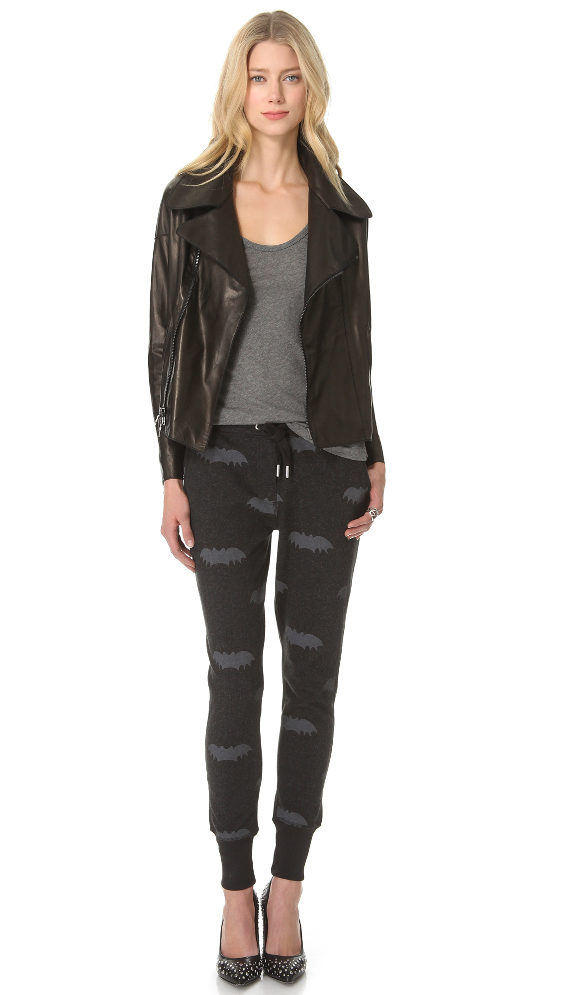 Lyst - Zoe Karssen Bat Sweatpants in Black