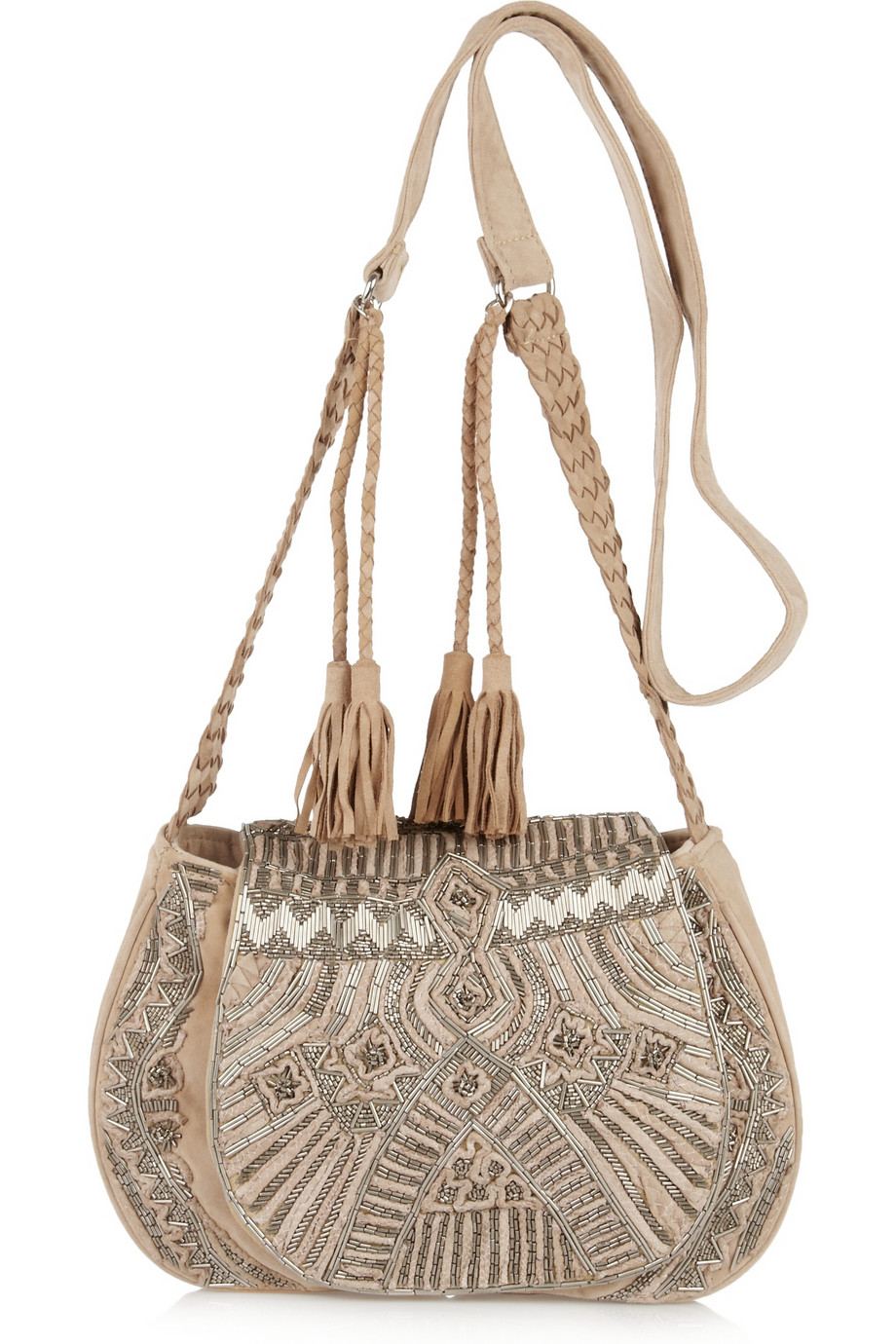Lyst Antik Batik Darie Suede Shoulder Bag In Natural Gallery