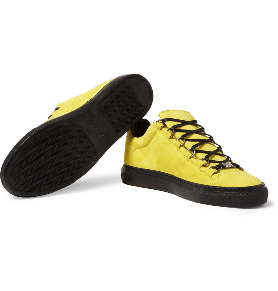 mens yellow balenciaga sneakers