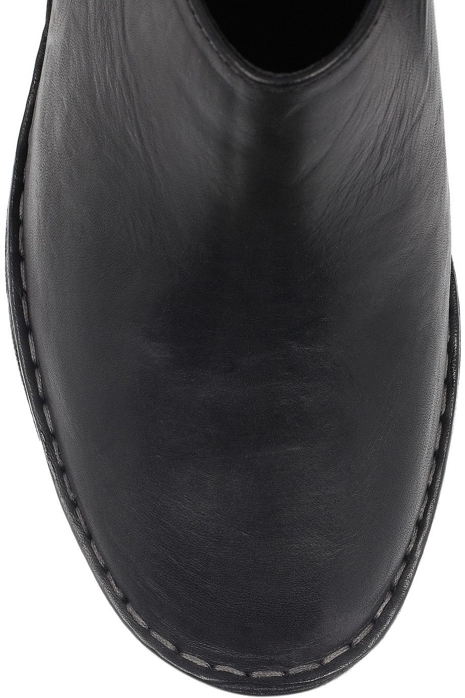 black leather wedge mules