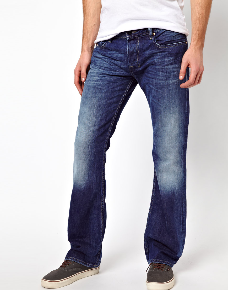 DIESEL Jeans Zatiny 8xr Bootcut in Blue for Men | Lyst