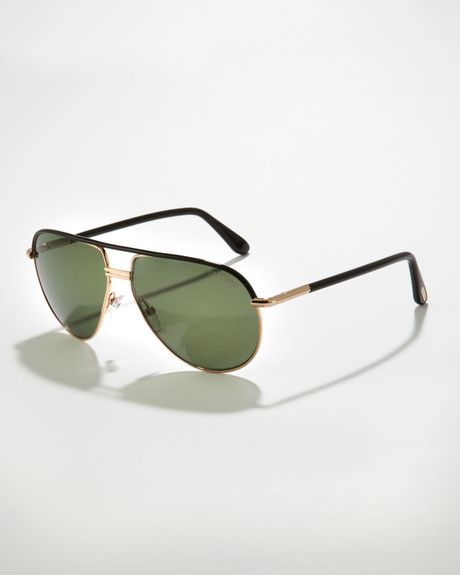 Tom ford black oversized aviator sunglasses #5