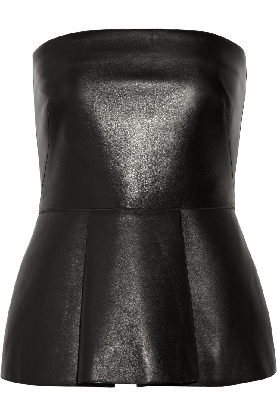 Valentino Leather Bustier in Black Lyst