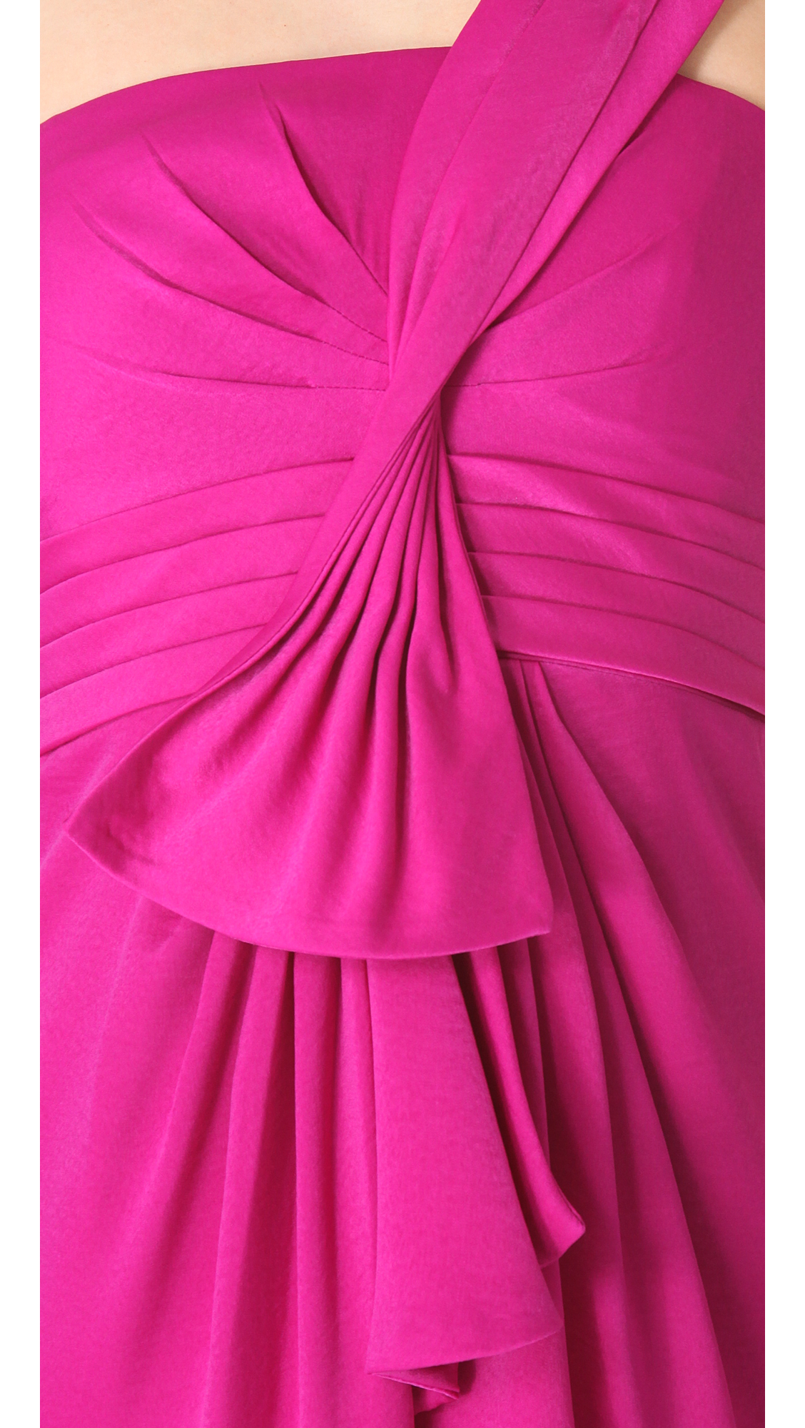 bcbg pink one shoulder dress Armoire