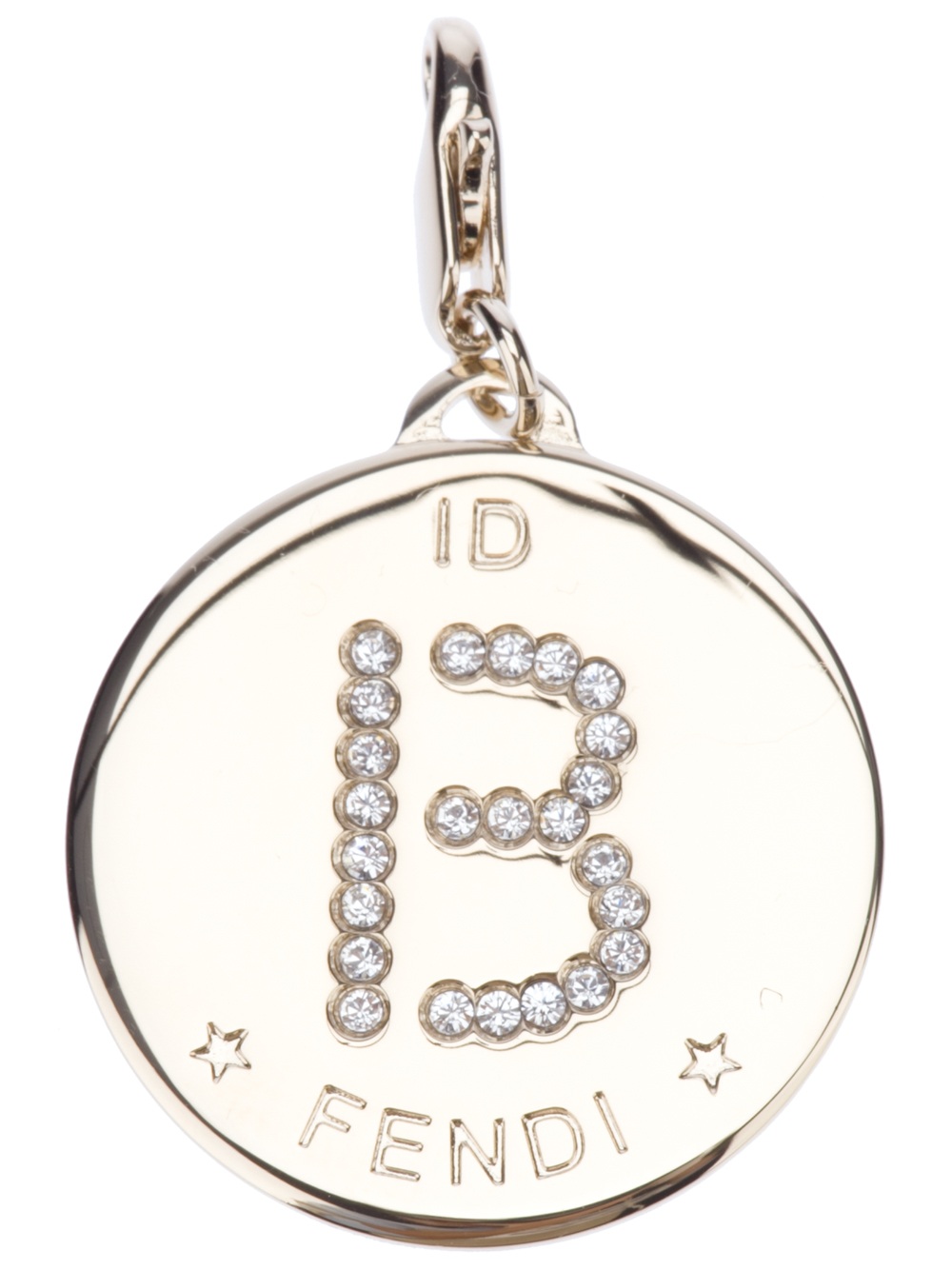 Fendi B Identity Charm In Gold Metallic Lyst