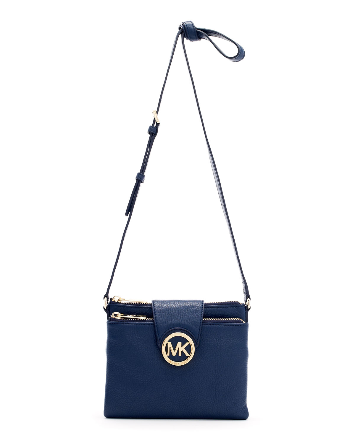 Michael Kors Large Fulton Crossbody in Navy (Blue) - Lyst