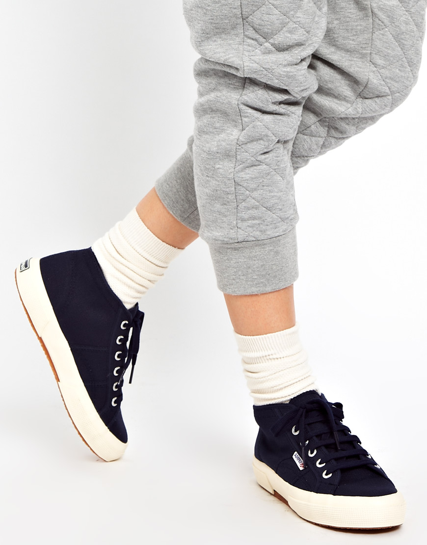 superga mid top black