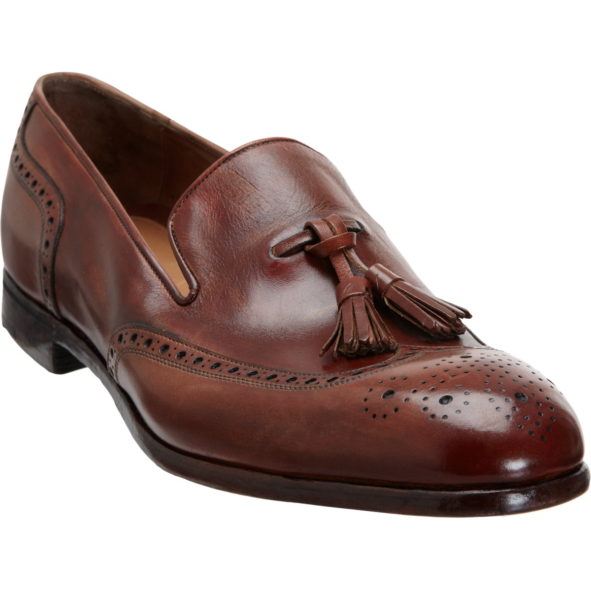 Endless Wingtip Tassel Loafer In Brown For Men Tan Lyst