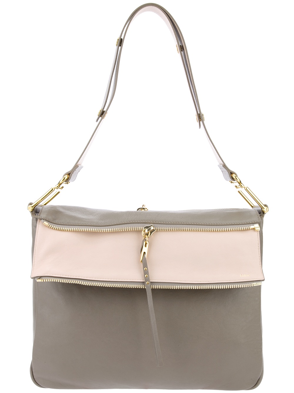 Chlo Vanessa Shoulder Bag in Gray (grey) | Lyst