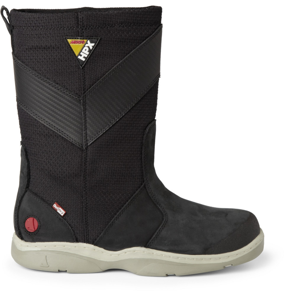 Musto Sailing Hpx Leather and Canvas Sailing Boots in Black for Men - Lyst