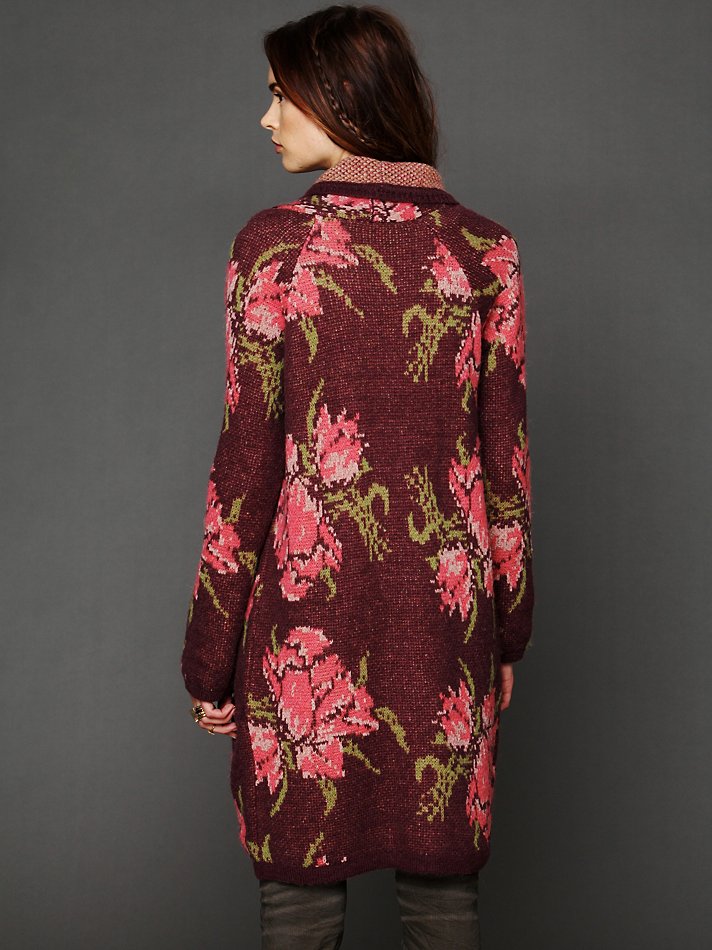 flower power cardigan