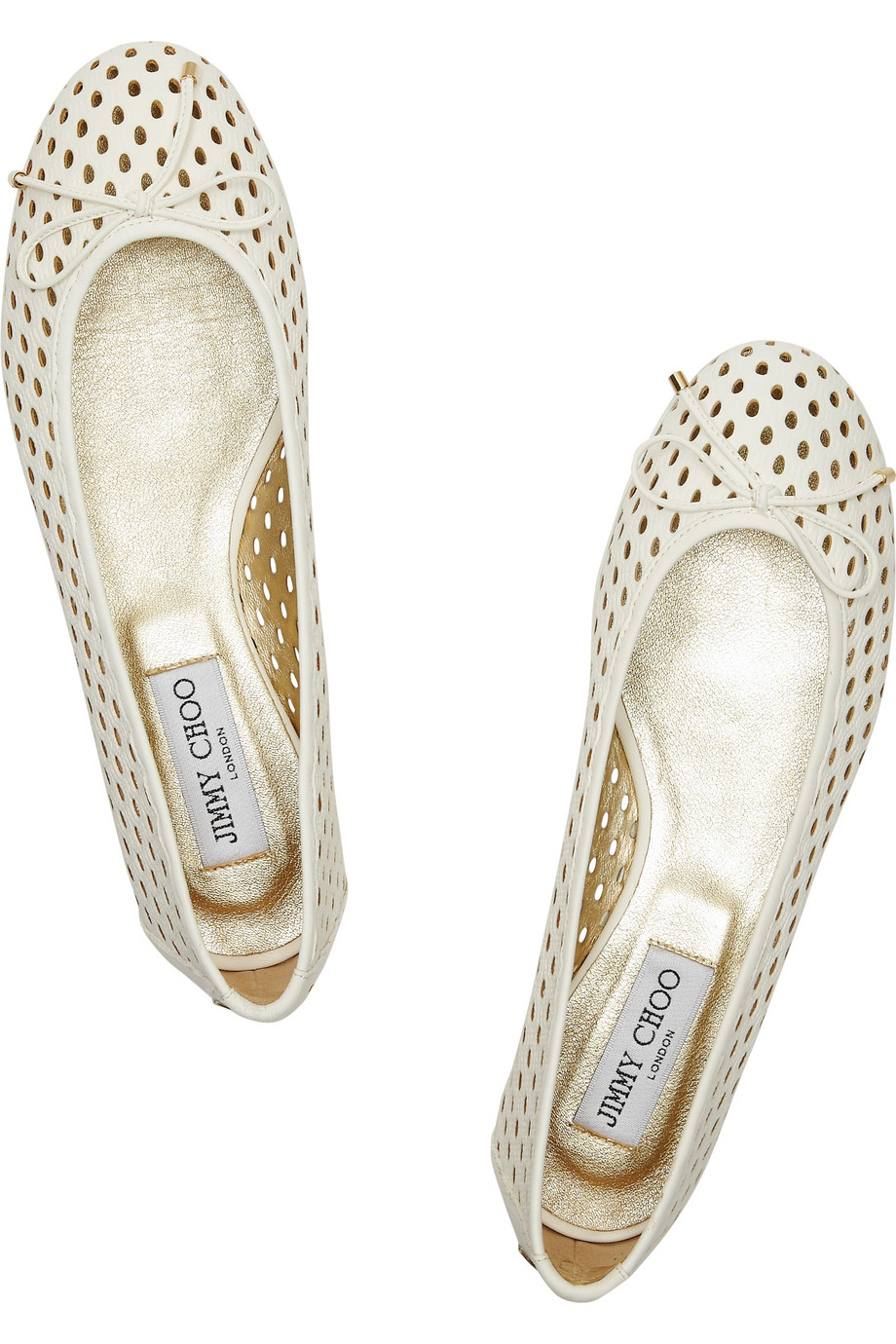 perforated ballet flats