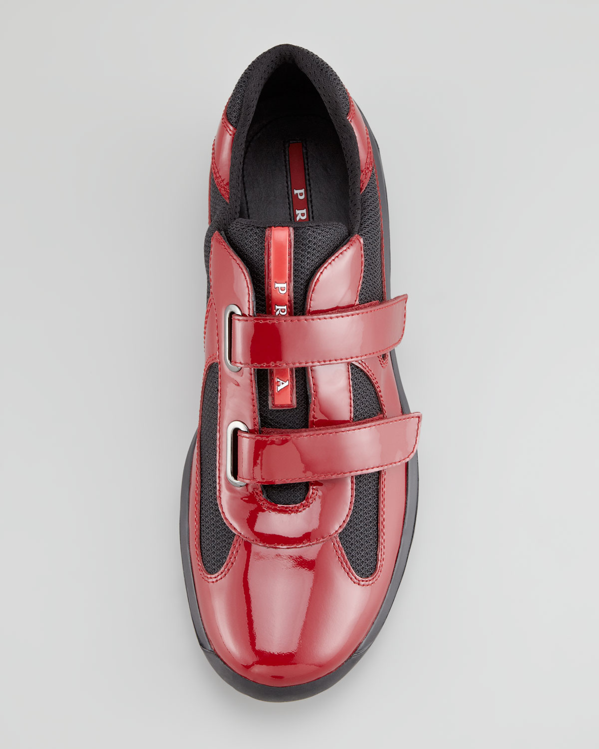 prada patent leather trainers