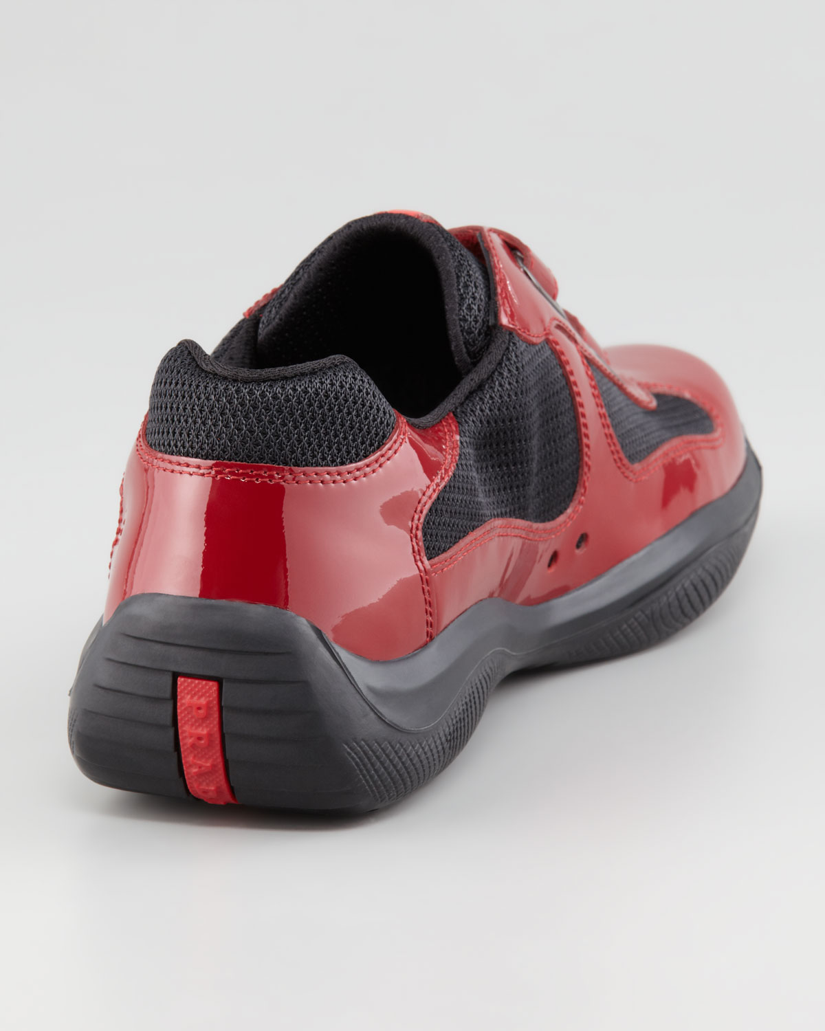 prada patent leather trainers