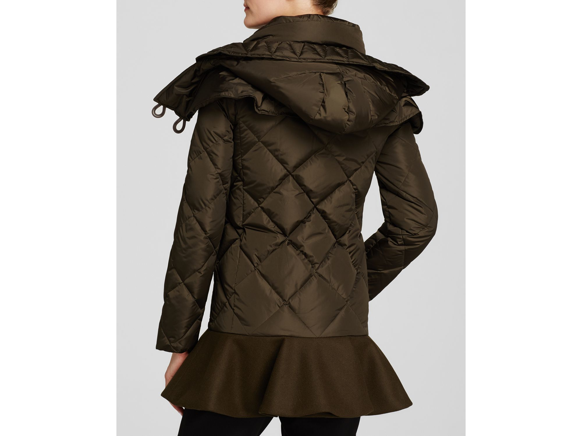 skirted down coat