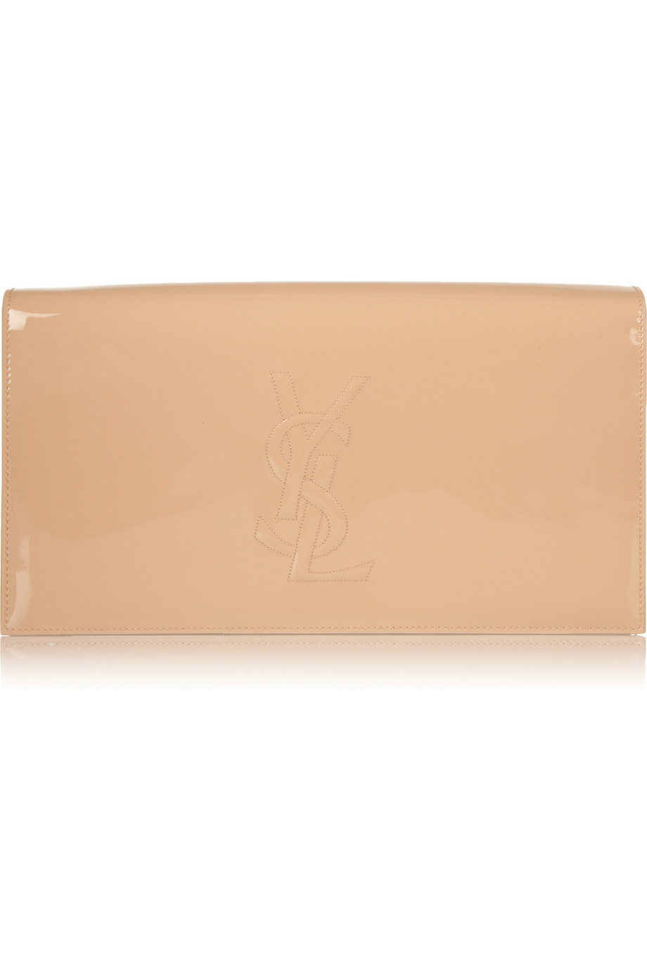 yellow belle de jour ysl clutch  