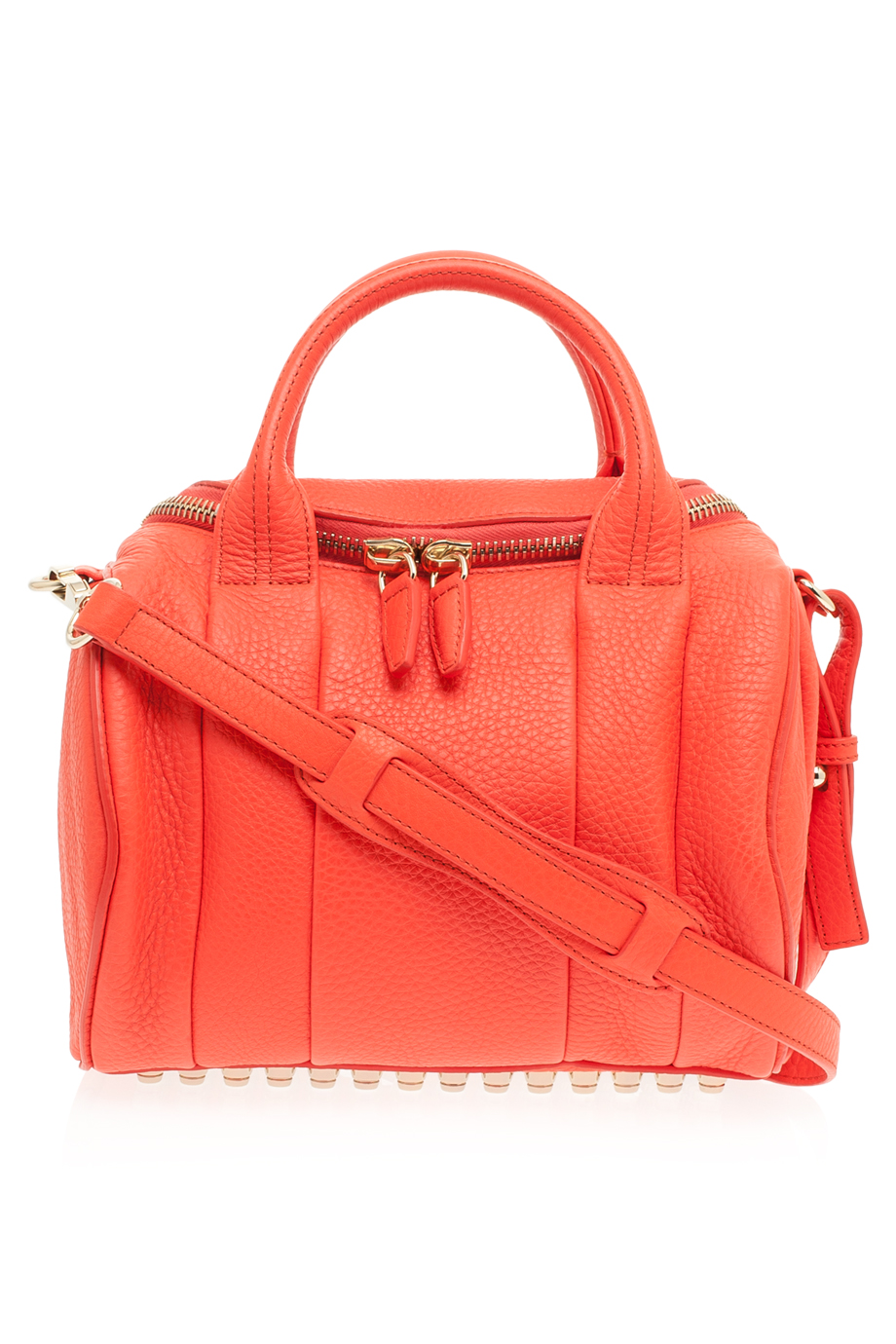 Lyst - Alexander Wang Pebbled Leather Bag in Red