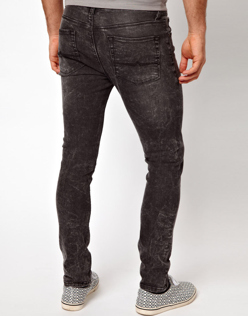 ASOS Super Skinny Jeans in Grey (Gray) for Men Lyst