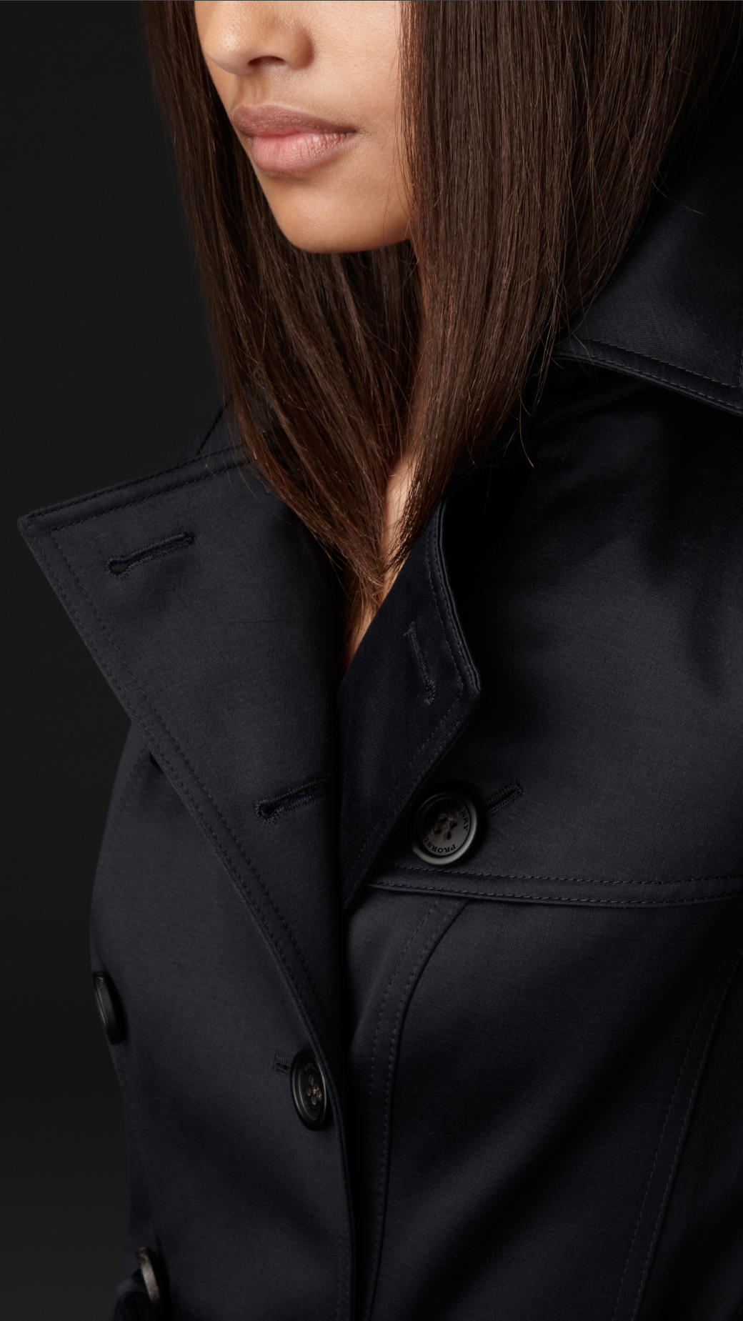 burberry prorsum cotton sateen trench coat