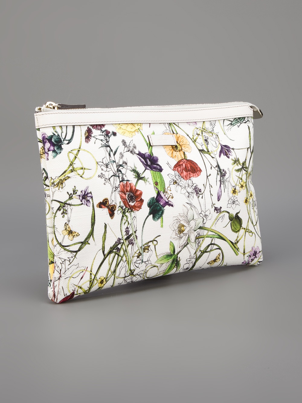 gucci floral clutch bag