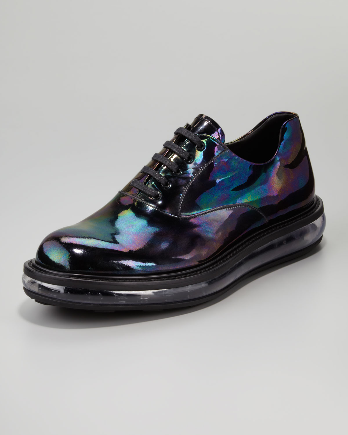 black iridescent shoes