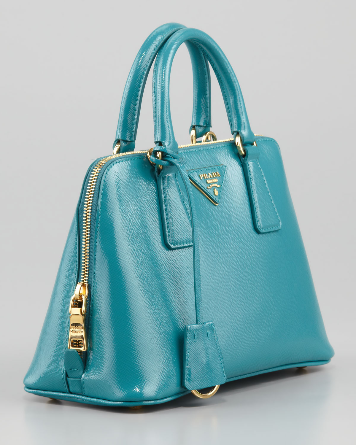 blue prada saffiano bag