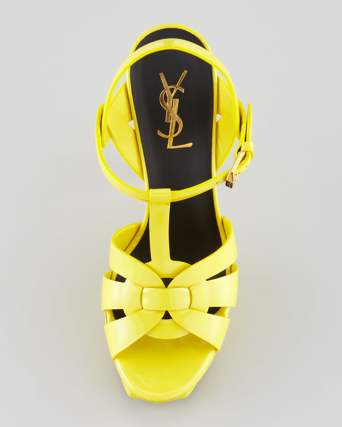 yellow ysl heels