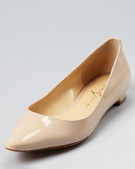 Ivanka Trump Flats Annulio Pointed Toe in Beige (malted milk) | Lyst