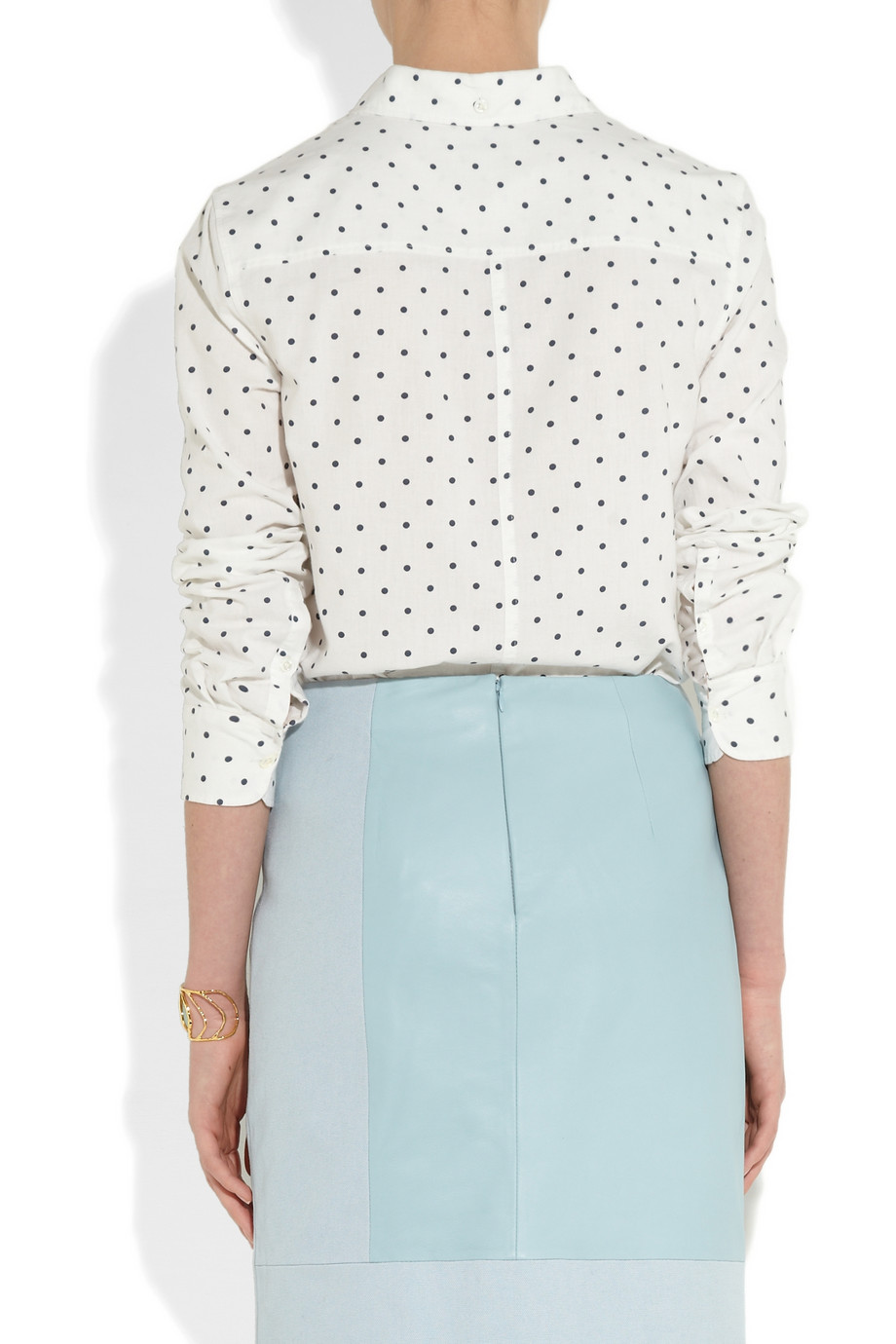 j crew polka dot shirt
