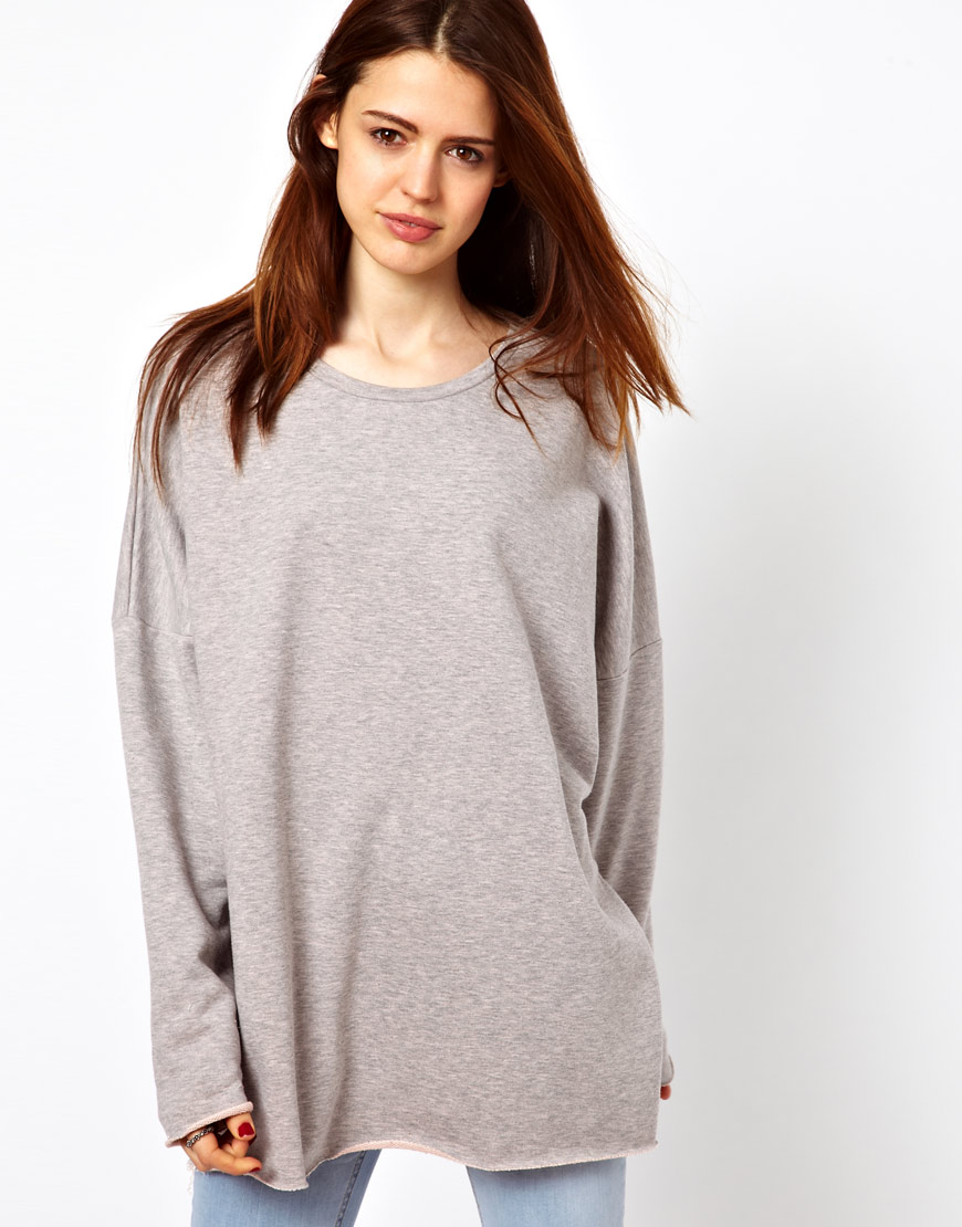 kapşonlu oversize sweatshirt