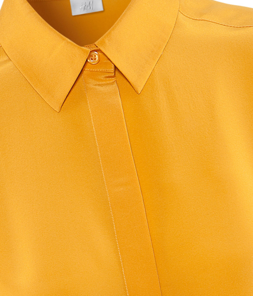h&m yellow blouse