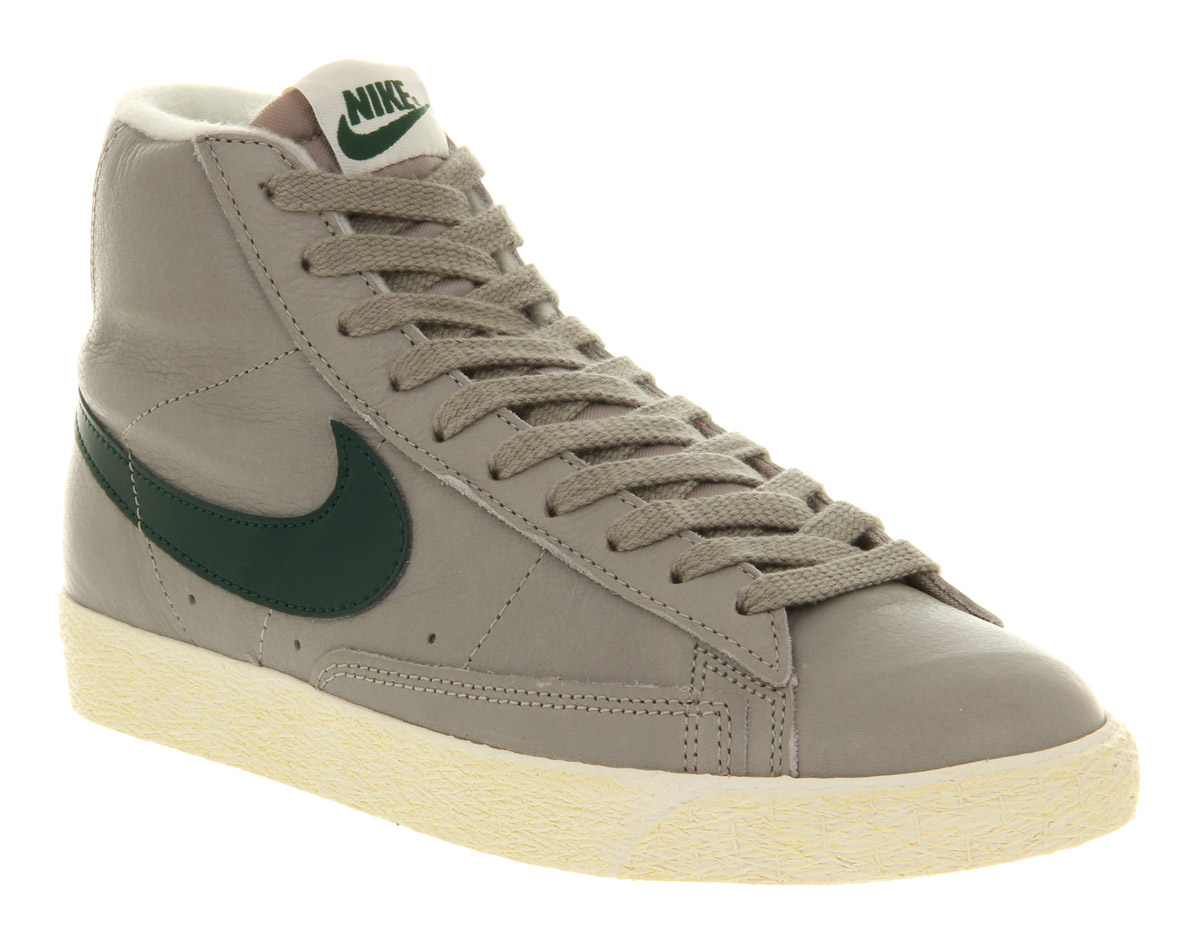 Nike Blazer Mid Vintage Leather Medium Grey Dark Atomic Teal in Gray for Men | Lyst