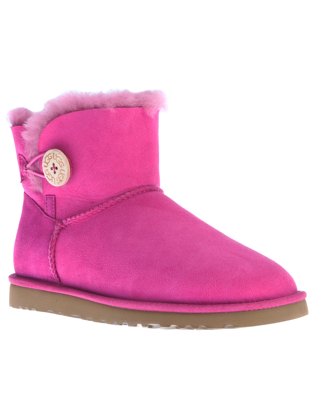 brown and pink ugg boots