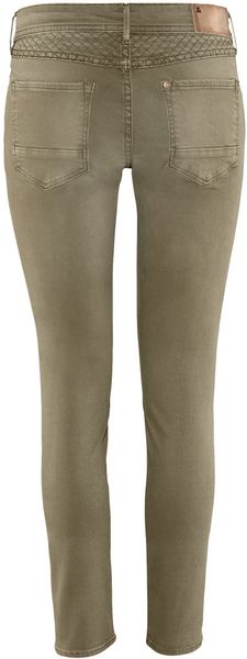H&m Super Skinny Low Ankle Jeans in Khaki (denim) | Lyst