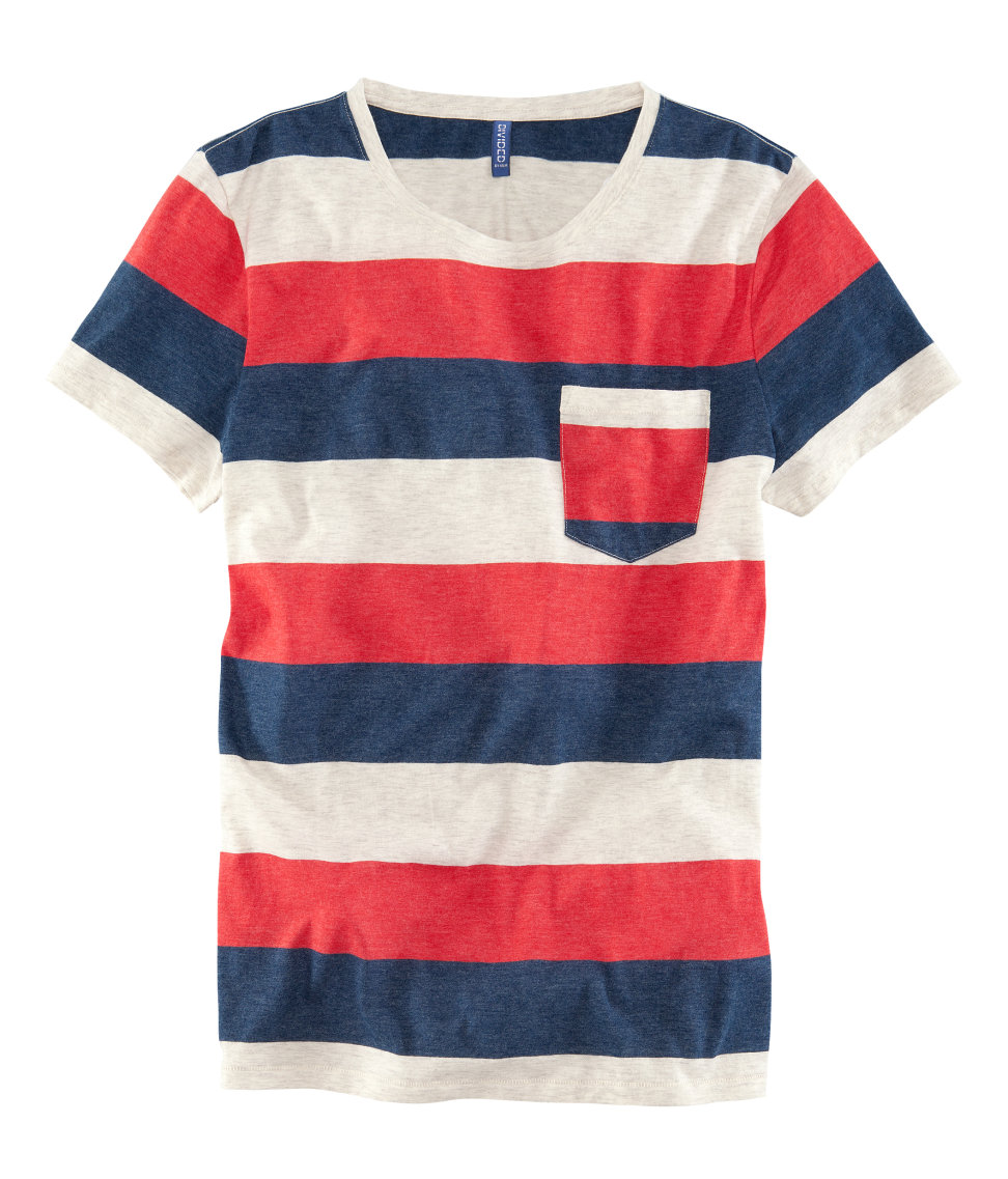 h & m mens t shirts