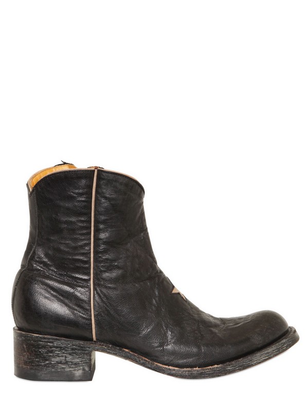 Lyst - Mexicana Leather Low Boots in Black