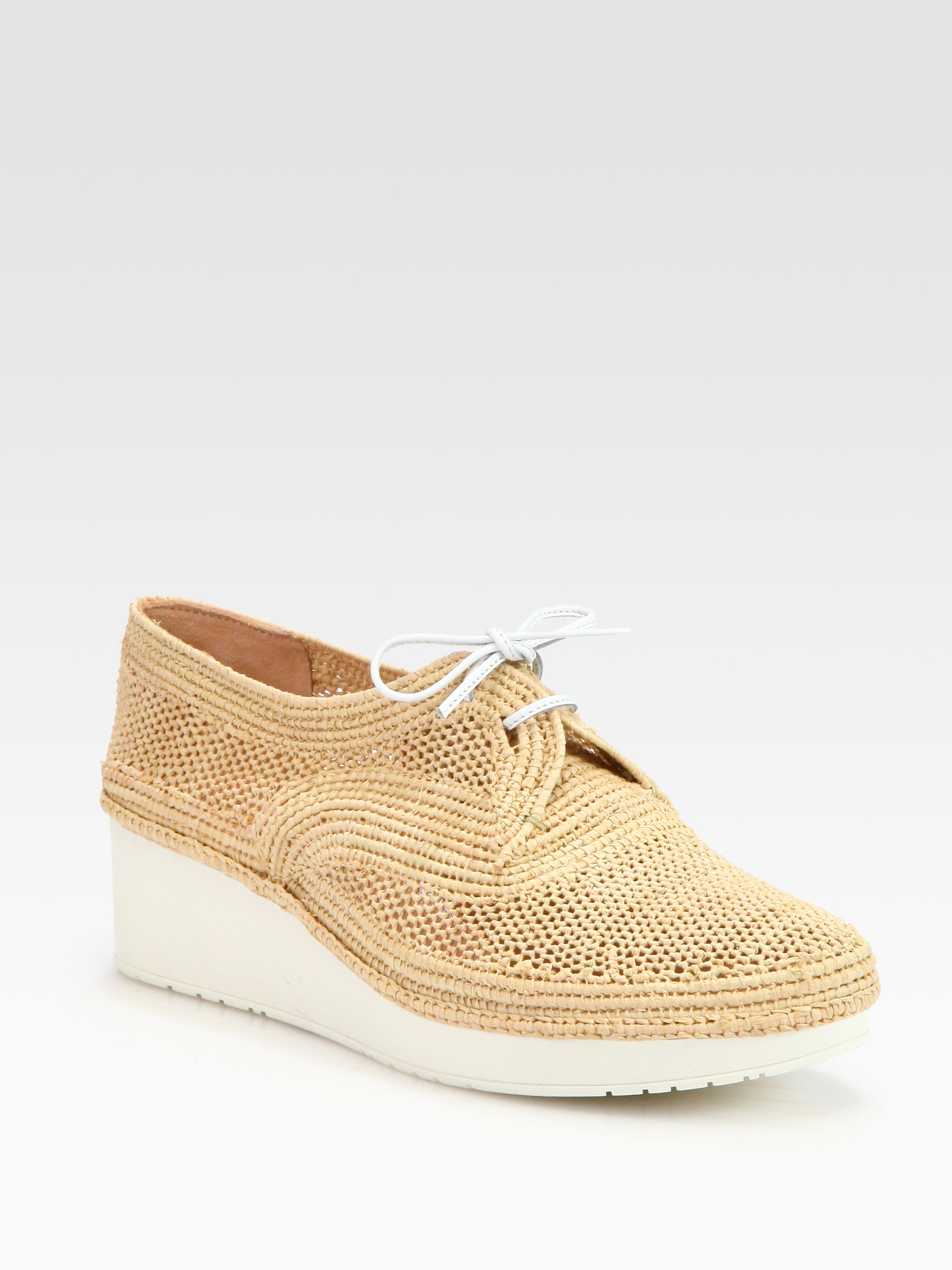 crochet oxford shoes robert clergerie vicole crochet raffia laceup wedge crochet oxford shoes robert clergerie vicole crochet raffia laceup wedge