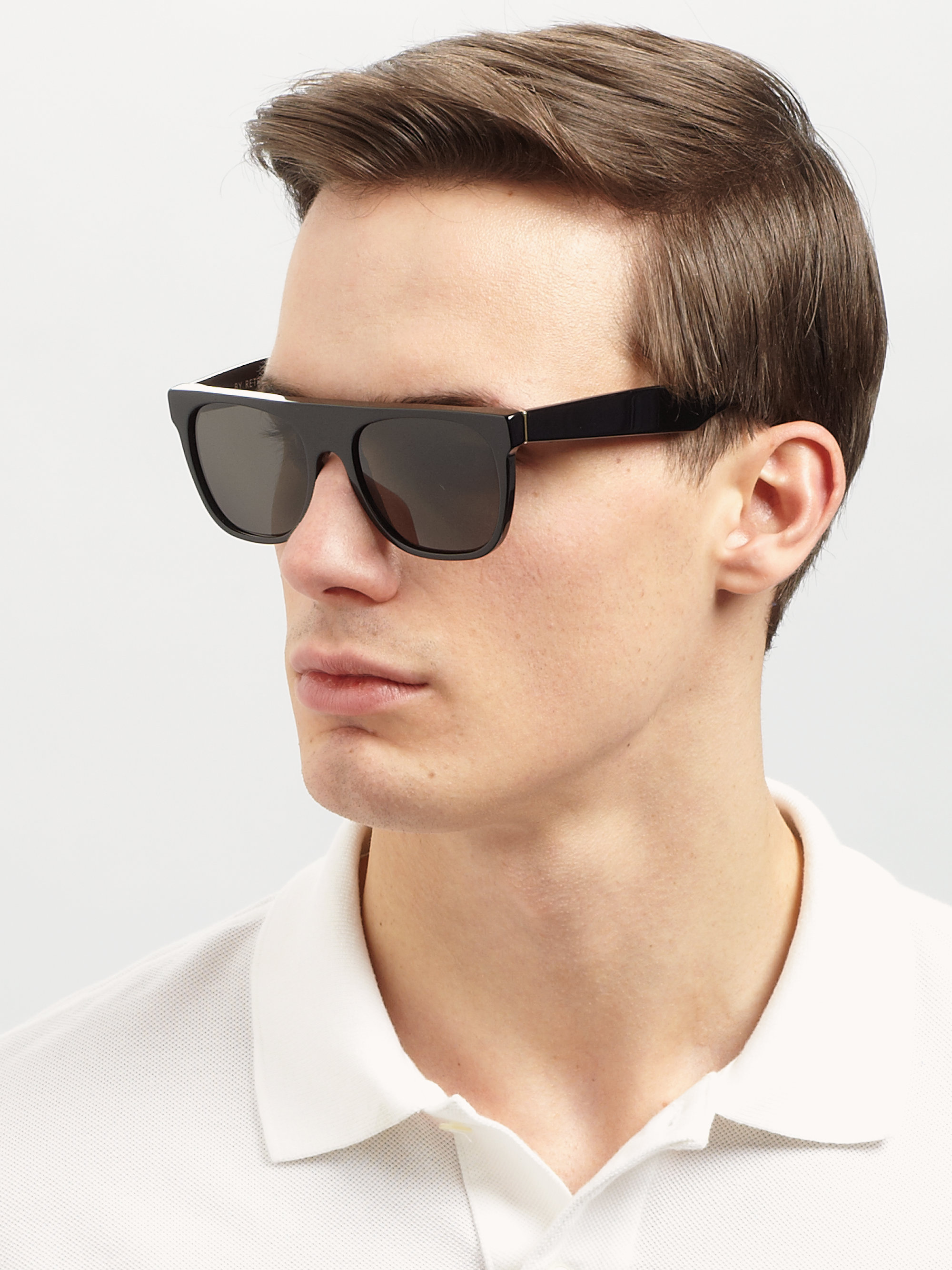 super by retrosuperfuture black flattop plastic sunglasses product 1 5947785 783515120