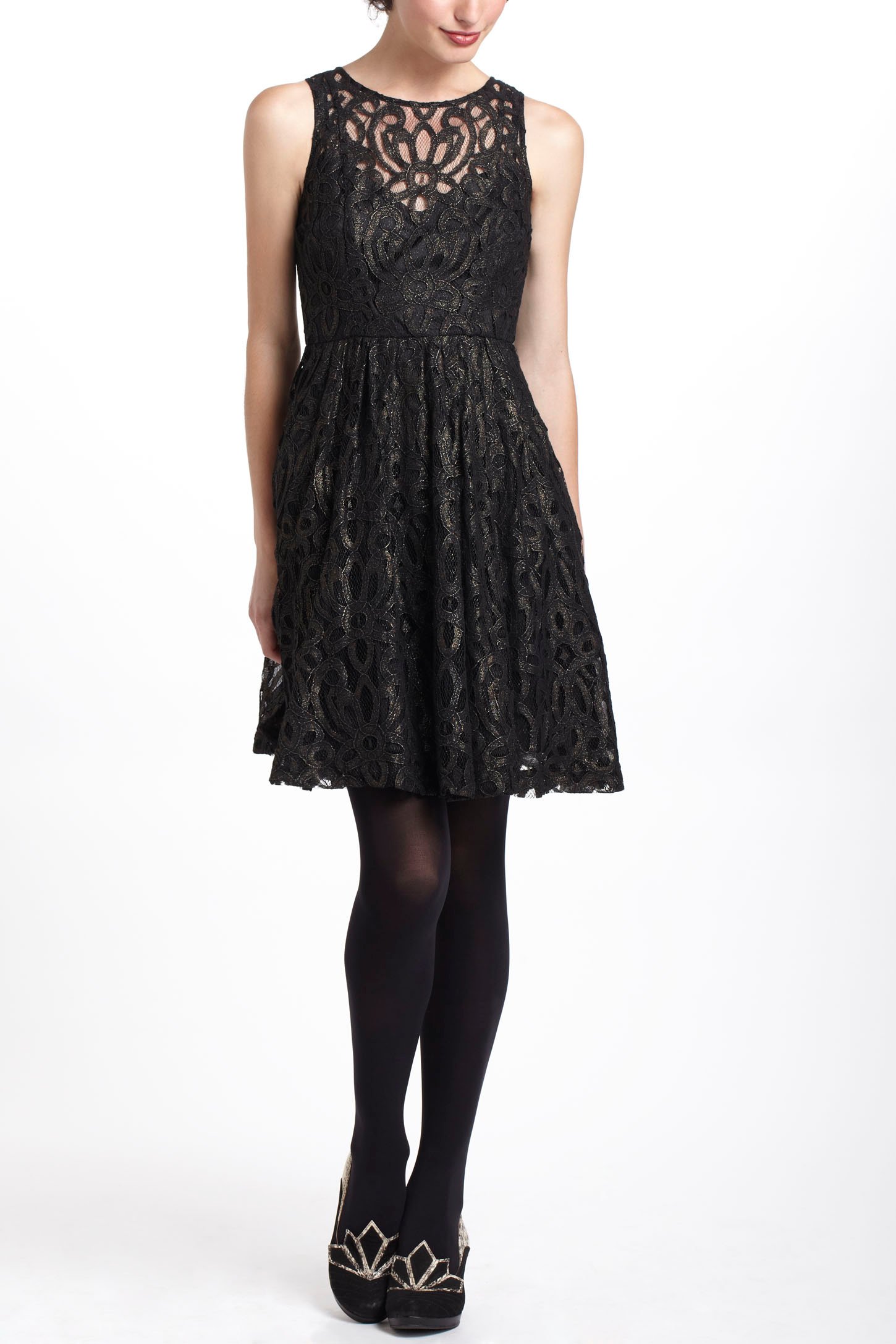 Lyst - Anthropologie Mariposa Lace Dress in Black