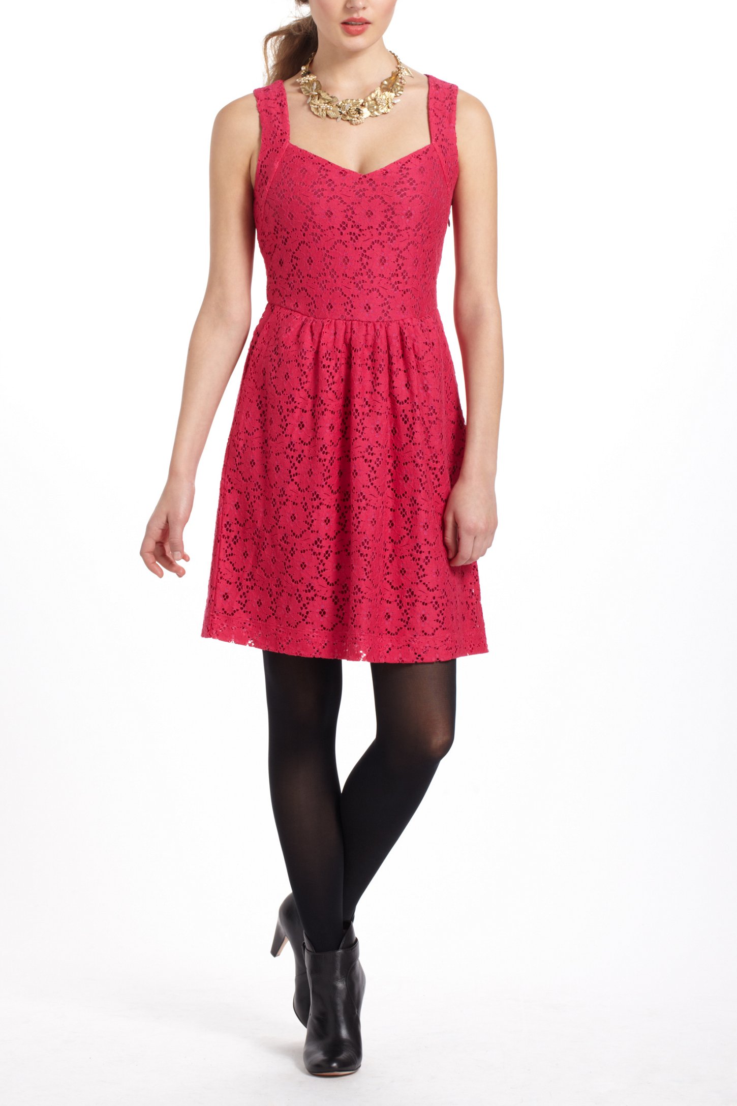 Lyst Anthropologie Silverfield Sweetheart Dress in Pink