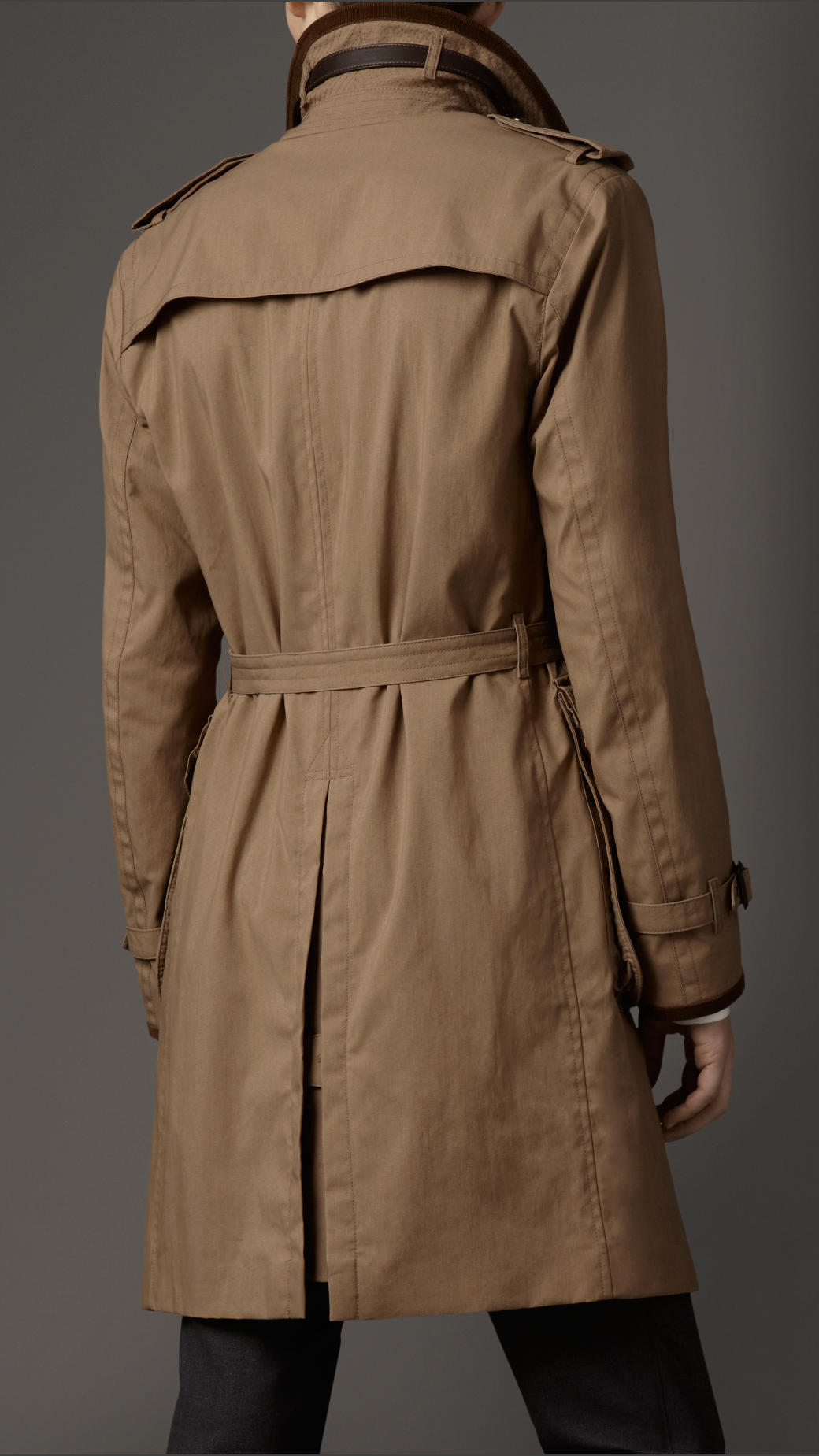 Burberry Waxed Cotton Canvas Car Coat in Natural for Men | Lyst