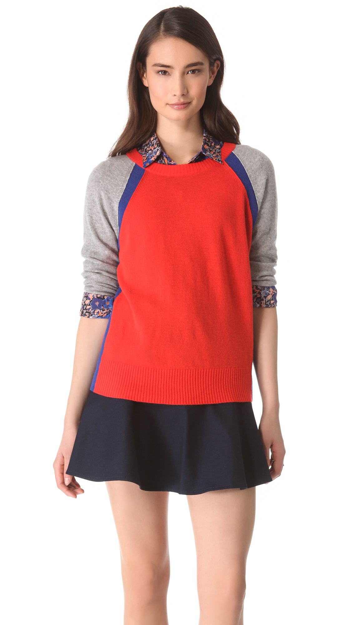 Club Monaco Emma Sweater in Multicolor (grey) | Lyst