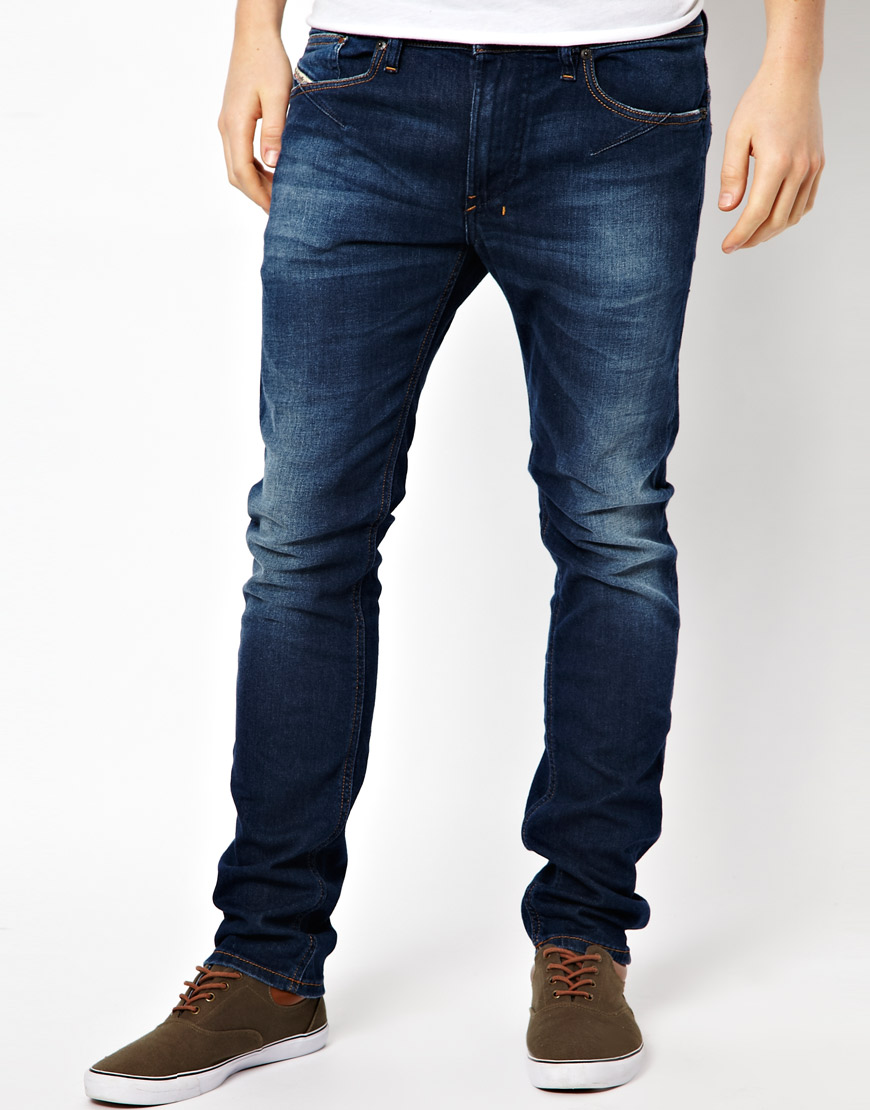 DIESEL Jeans Shioner Skinny Fit Dark Wash in Blue for Men - Lyst