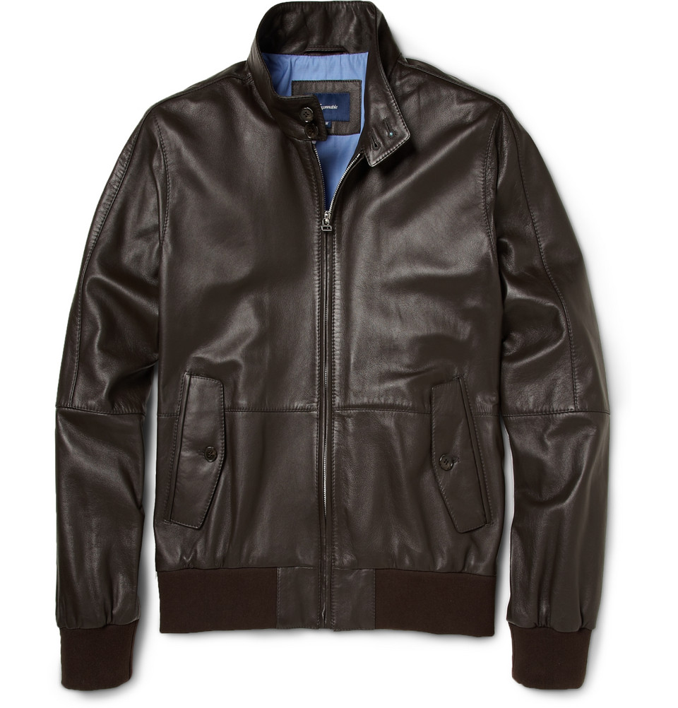 faconnable leather jacket