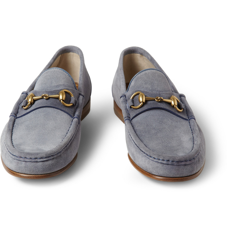 grey gucci loafers