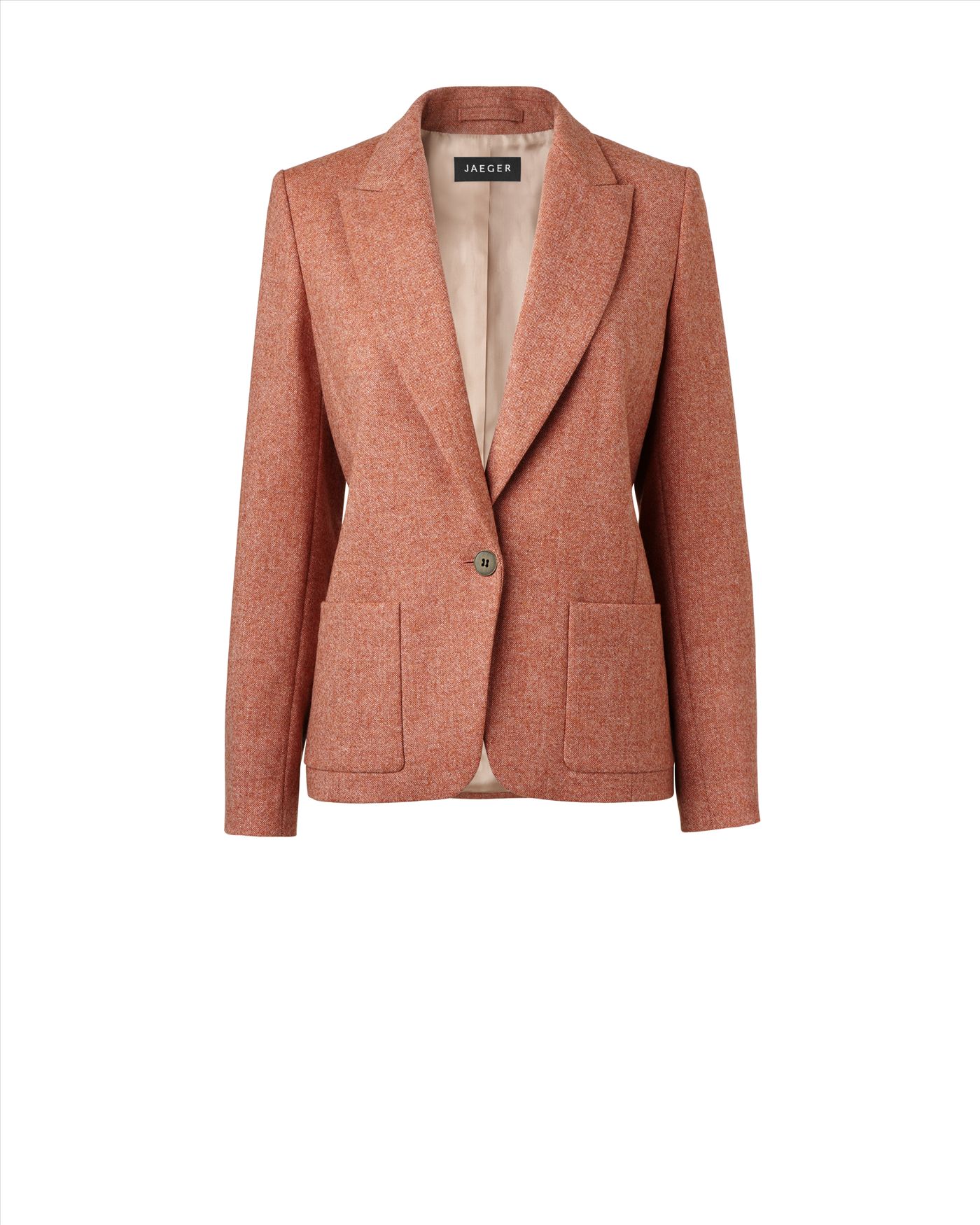 Jaeger British Wool Tweed Jacket in Pink Lyst