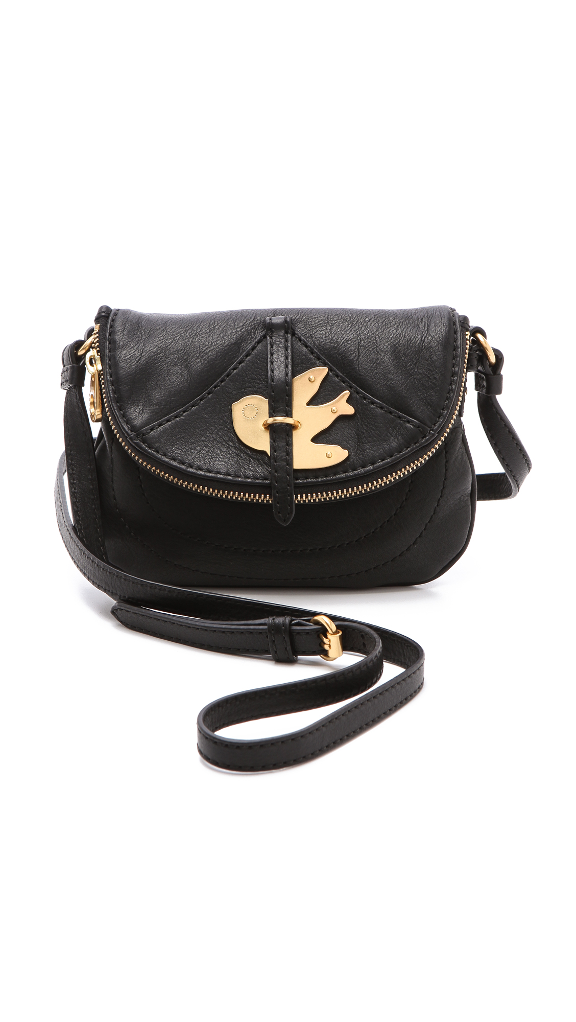 Marc By Marc Jacobs Petal To The Metal Flap Pouchette in Black | Lyst